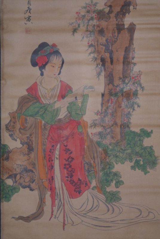 Chinesische Gemälde Kakemono Lesen 2