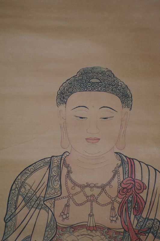 Chinesische Gemälde Kakemono Stehender Buddha 4
