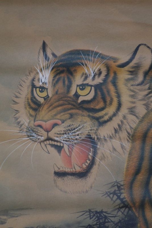 Chinesische Gemälde Kakemono Tiger 2 3