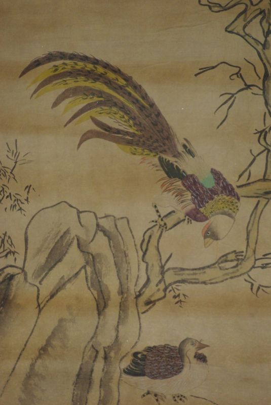 Chinesische Gemälde Kakemono Vögel 3