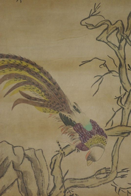 Chinesische Gemälde Kakemono Vögel 4