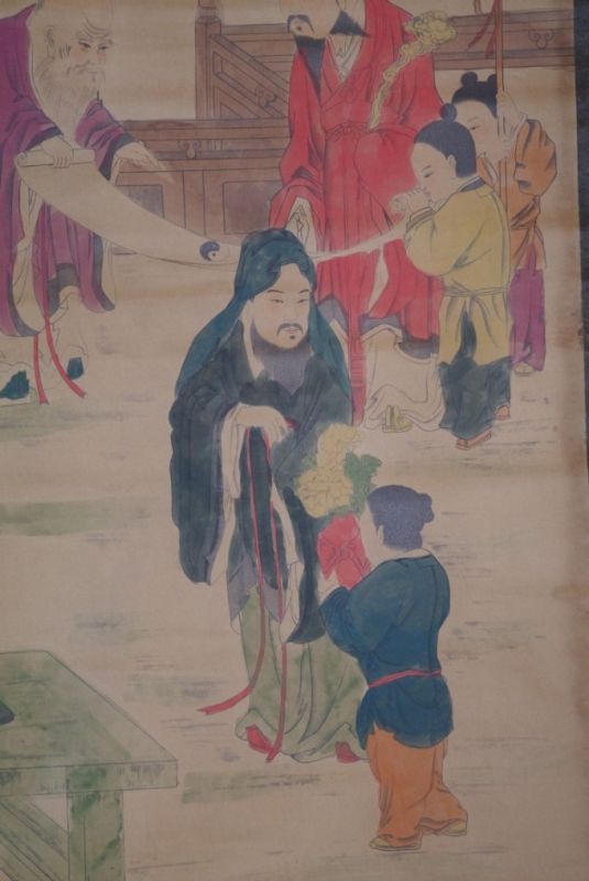 Chinesische Gemälde Kakemono Weise alte Mann 2