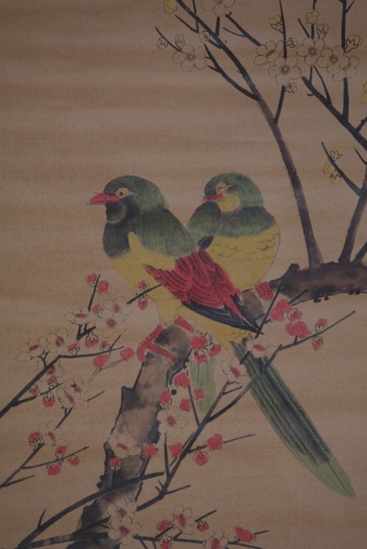 Chinesische Gemälde Vögel auf Kirschbaum 2 3