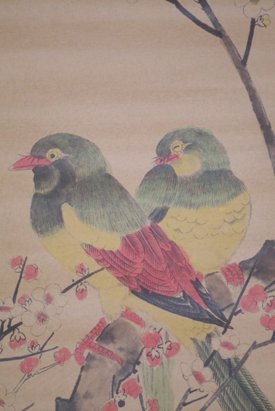 Chinesische Gemälde Vögel auf Kirschbaum 2 5
