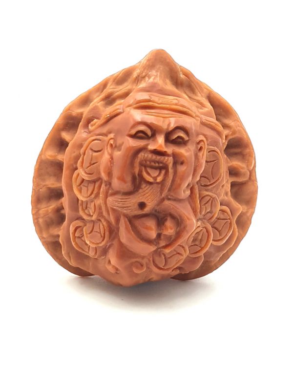 Chinesische geschnitzte Walnuss - Gott des Reichtums - Caishenye 2