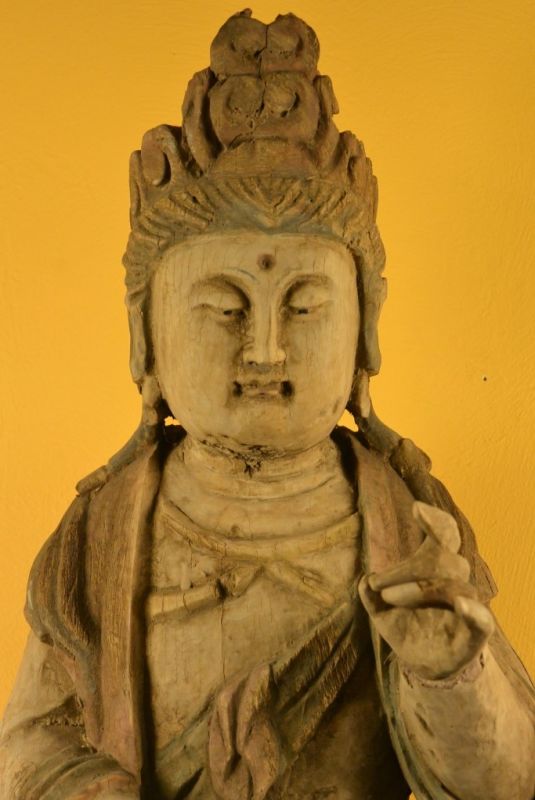 Chinesische Göttin Chinesische Holz Statue 2