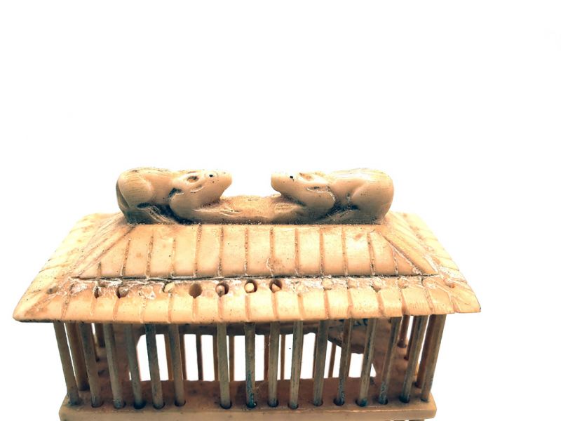 Chinesische Grillenkäfige Käfige aus Knochen Maus 2