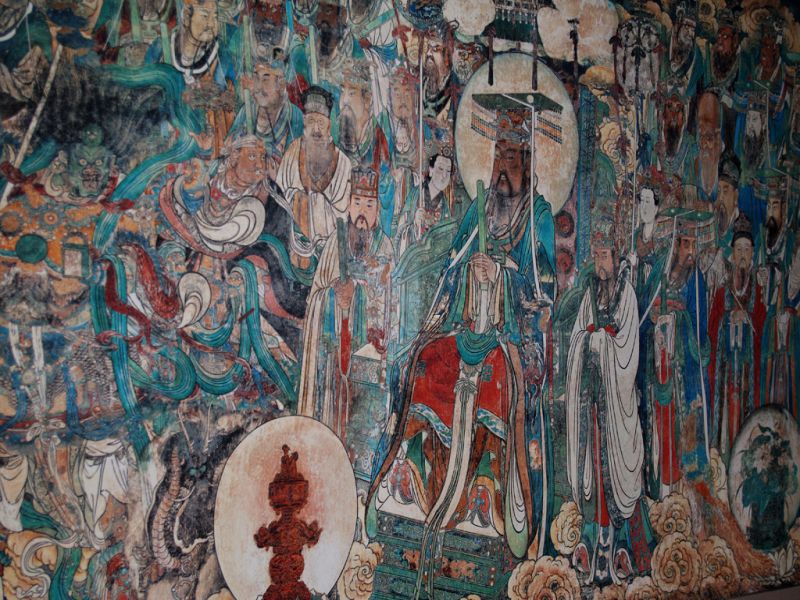 Chinesische große Szene - Malerei - Buddhistische Malerei 2