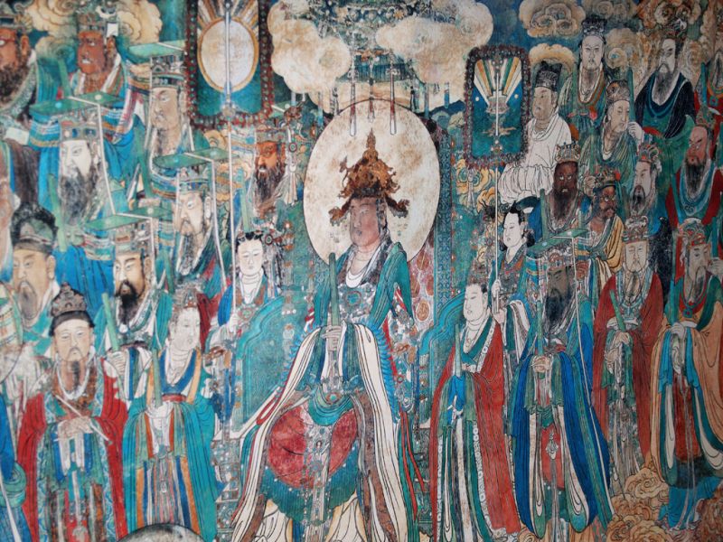 Chinesische große Szene - Malerei - Buddhistische Malerei 3