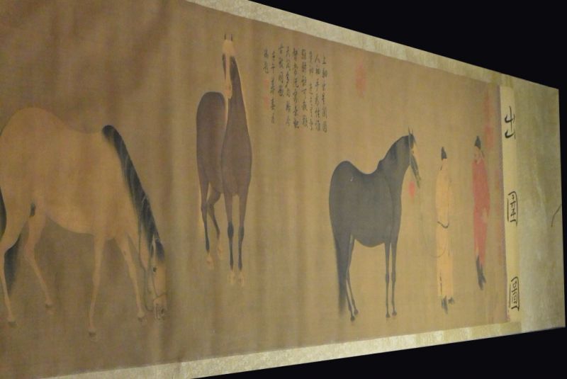 Chinesische große Szene Malerei Reiter 2