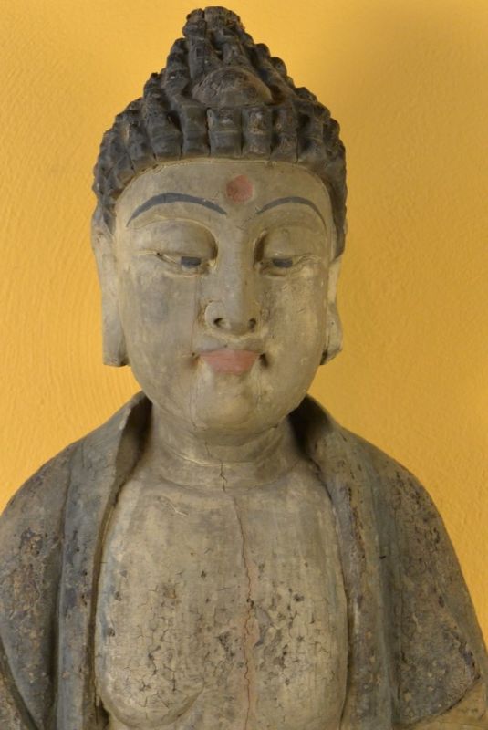 Chinesische Holz Statue Amitabha 2