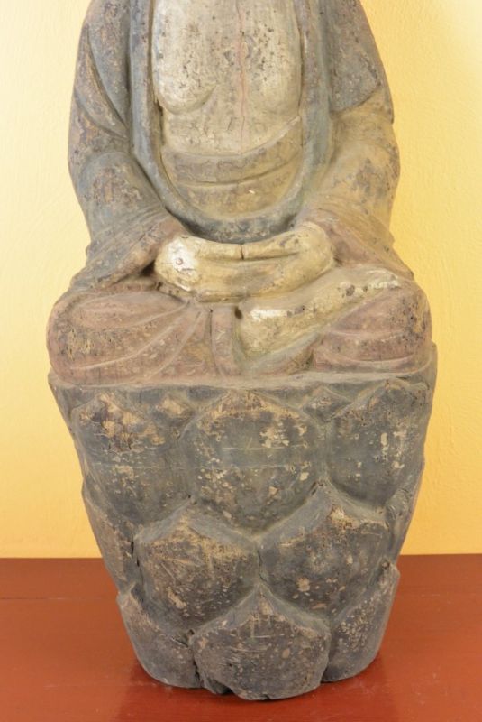 Chinesische Holz Statue Amitabha 4