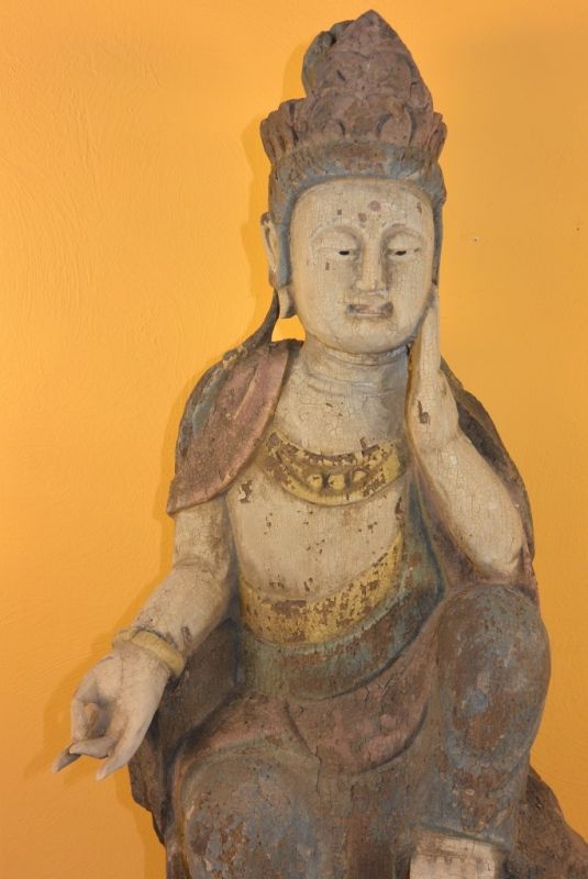 Chinesische Holz Statue Chinesische Göttin 2