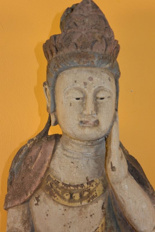 Chinesische Holz Statue Chinesische Göttin 3