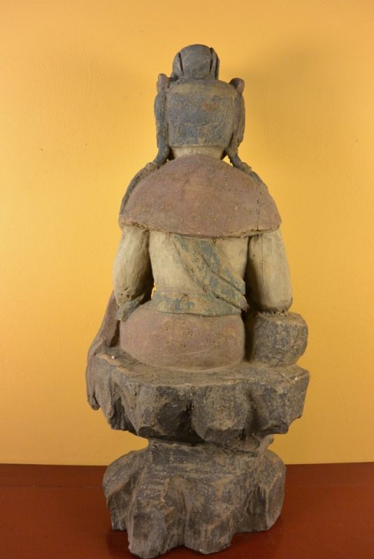 Chinesische Holz Statue Chinesische Göttlichkeit 5