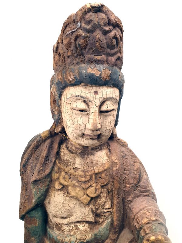 Chinesische Holz Statue - Chinesische Göttlichkeit 2