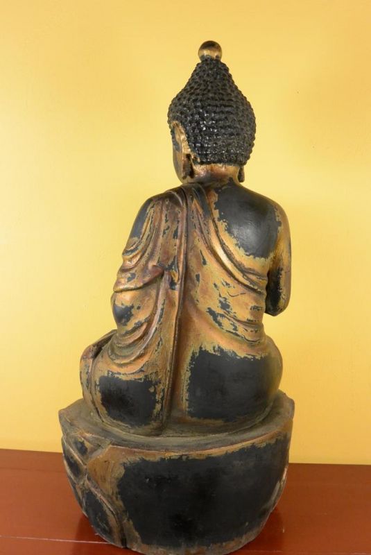 Chinesische Holz Statue - Lackiert - Buddha 1 5
