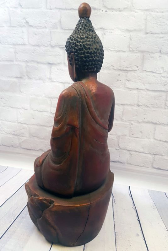 Chinesische Holz Statue - Lackiert - Buddha 1 5