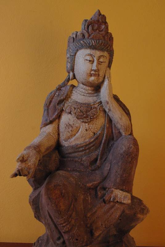 Chinesische Holzfiguren Göttin GuanYin 2