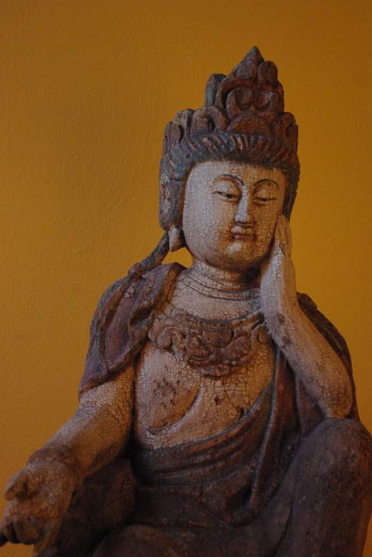 Chinesische Holzfiguren Göttin GuanYin 3