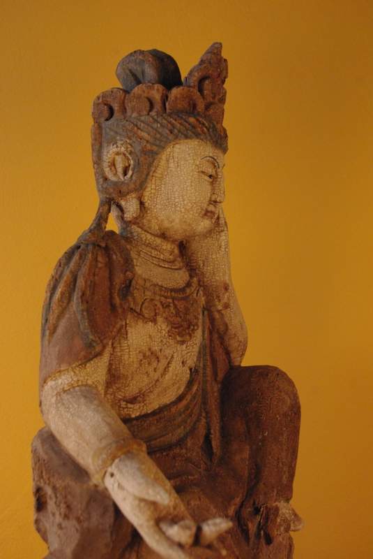 Chinesische Holzfiguren Göttin GuanYin 4