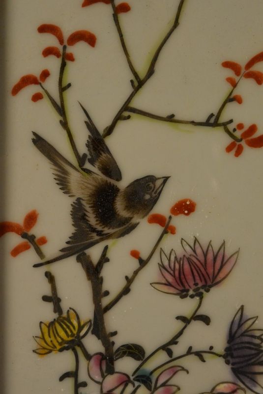 Chinesische Holzplatte und Porzellan Kirsche 4 4
