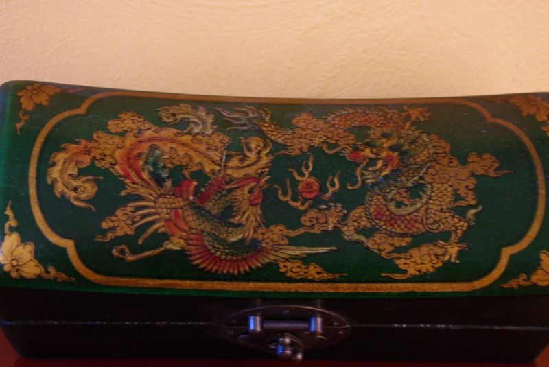 Chinesische Holzschatullen Drache und Phoenix 3