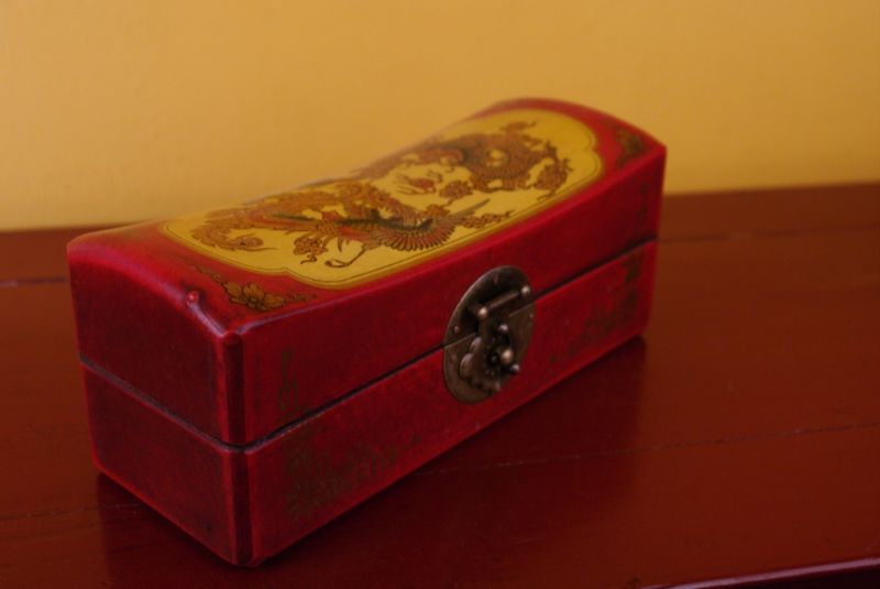 Chinesische Holzschatullen Drache und Phoenix 2