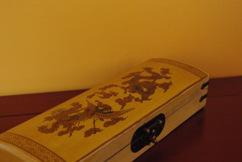 Chinesische Holzschatullen Elfenbein 3