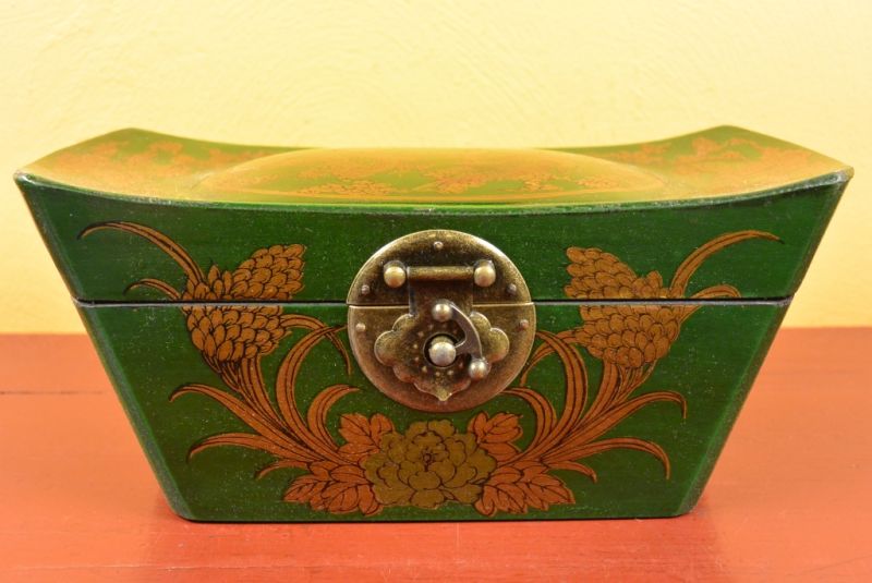 Chinesische Holzschatullen Grün 2