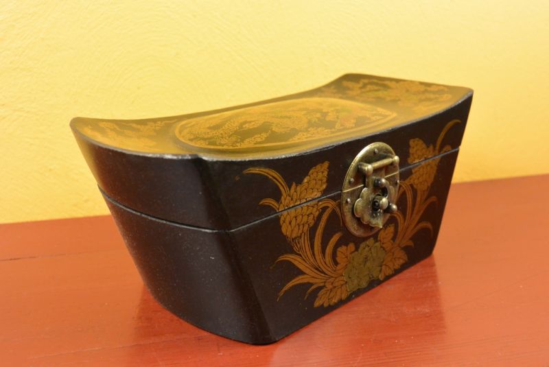 Chinesische Holzschatullen Schwarz 3