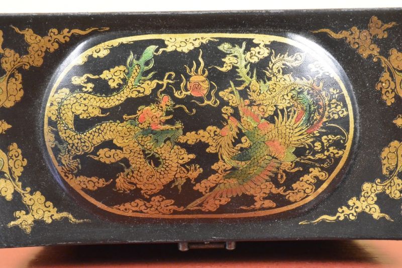 Chinesische Holzschatullen Schwarz 4