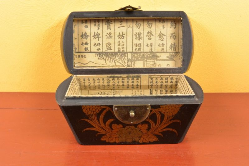 Chinesische Holzschatullen Schwarz 5