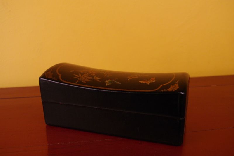 Chinesische Holzschatullen schwarze Schmetterlinge 4
