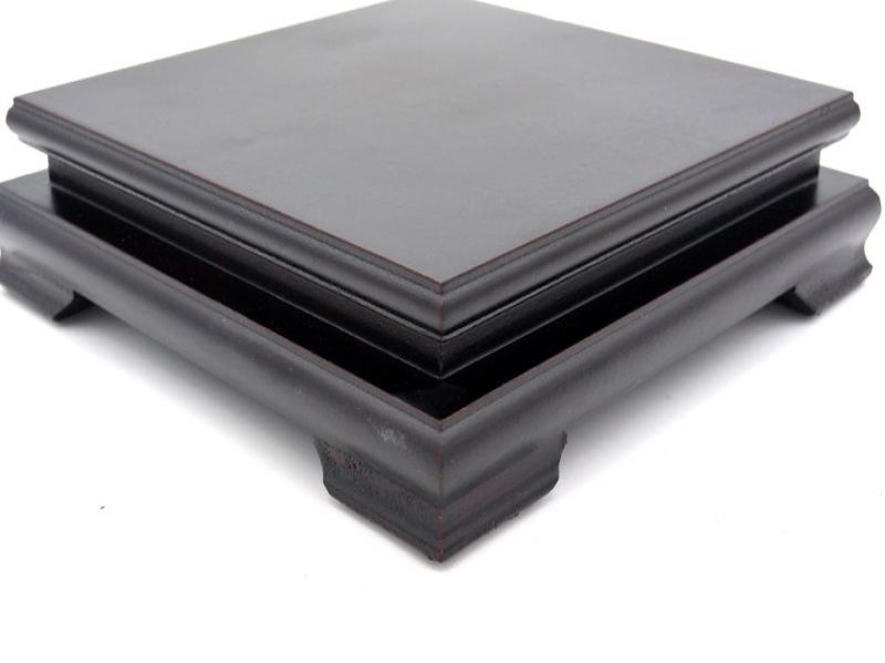 Chinesische Holzständer - Quadrat 13*13cm 2
