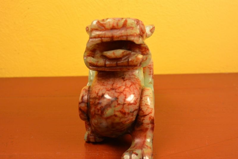 Chinesische Jade Pixiu Rot und Grün 4