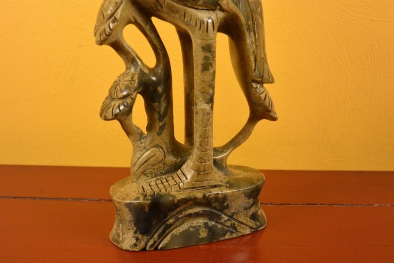 Chinesische Jade Statue Pelikan 3