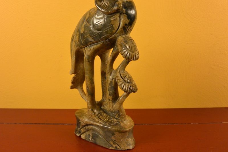 Chinesische Jade Statue Pelikan 5