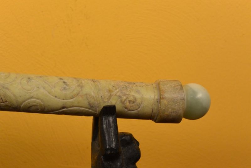 Chinesische Kalligraphie Pinsel Grün Jade 4