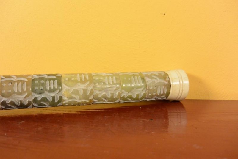 Chinesische Kalligraphie Pinsel - Grüne Jade 4