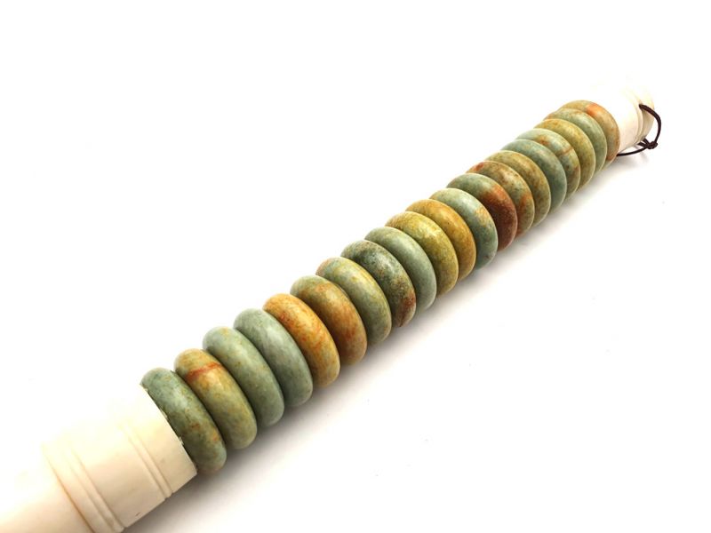 Chinesische Kalligraphie Pinsel Stein Discs 2 3