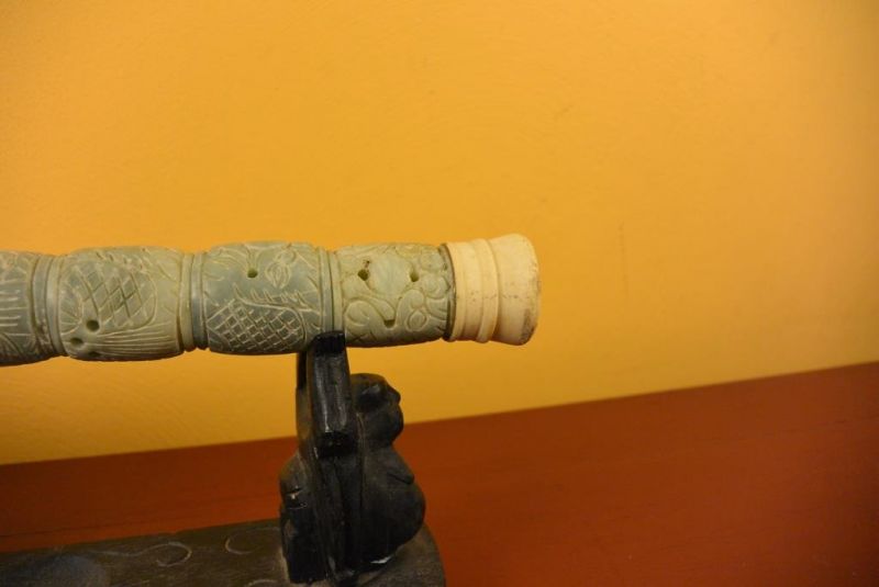 Chinesische Kalligraphie Pinsel Stein Grüne Jade 4