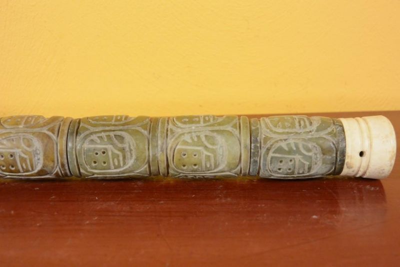 Chinesische Kalligraphie Pinsel Stein Jade 4