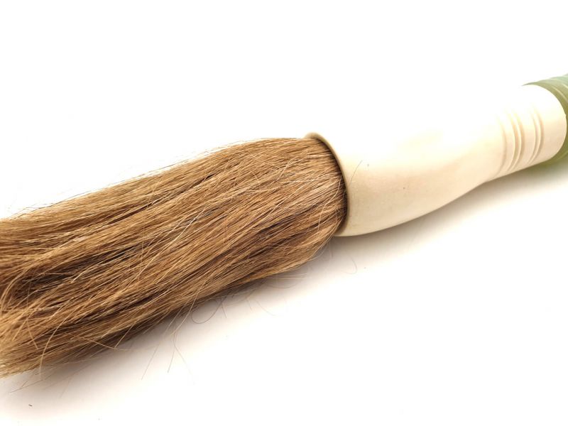 Chinesische Kalligraphie Pinsel Stein Jade Scheiben 3