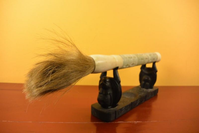Chinesische Kalligraphie Pinsel Stein Stern Jade 5