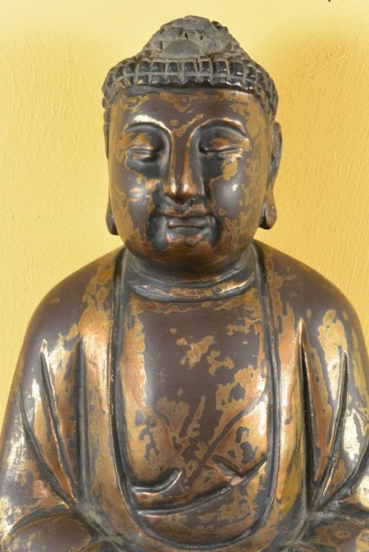 Chinesische lackiert Holz Statue 2