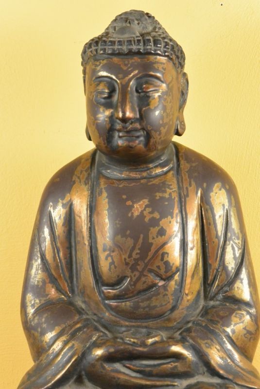 Chinesische lackiert Holz Statue 5