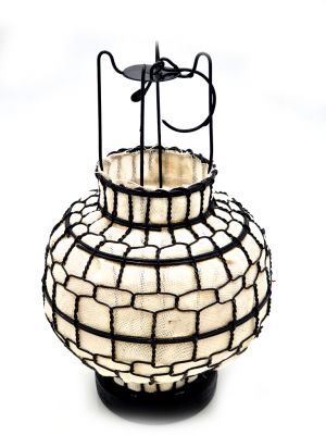 Chinesische lampion - Weiß - 22x15cm