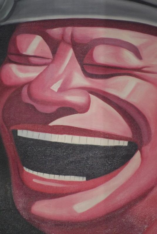 Chinesische Malerei auf Leinwand - Zeitgenössische Künstler Yue Minjun - Bergmann 4