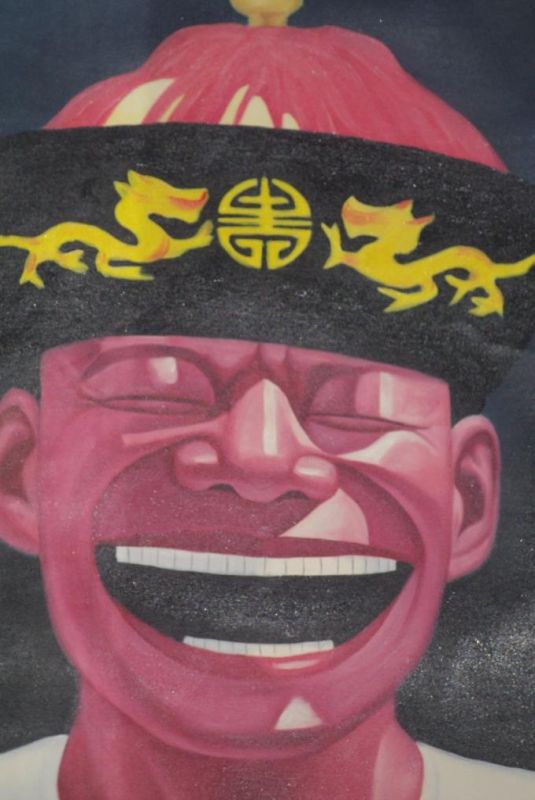 Chinesische Malerei auf Leinwand - Zeitgenössische Künstler Yue Minjun - Chinesisch 3